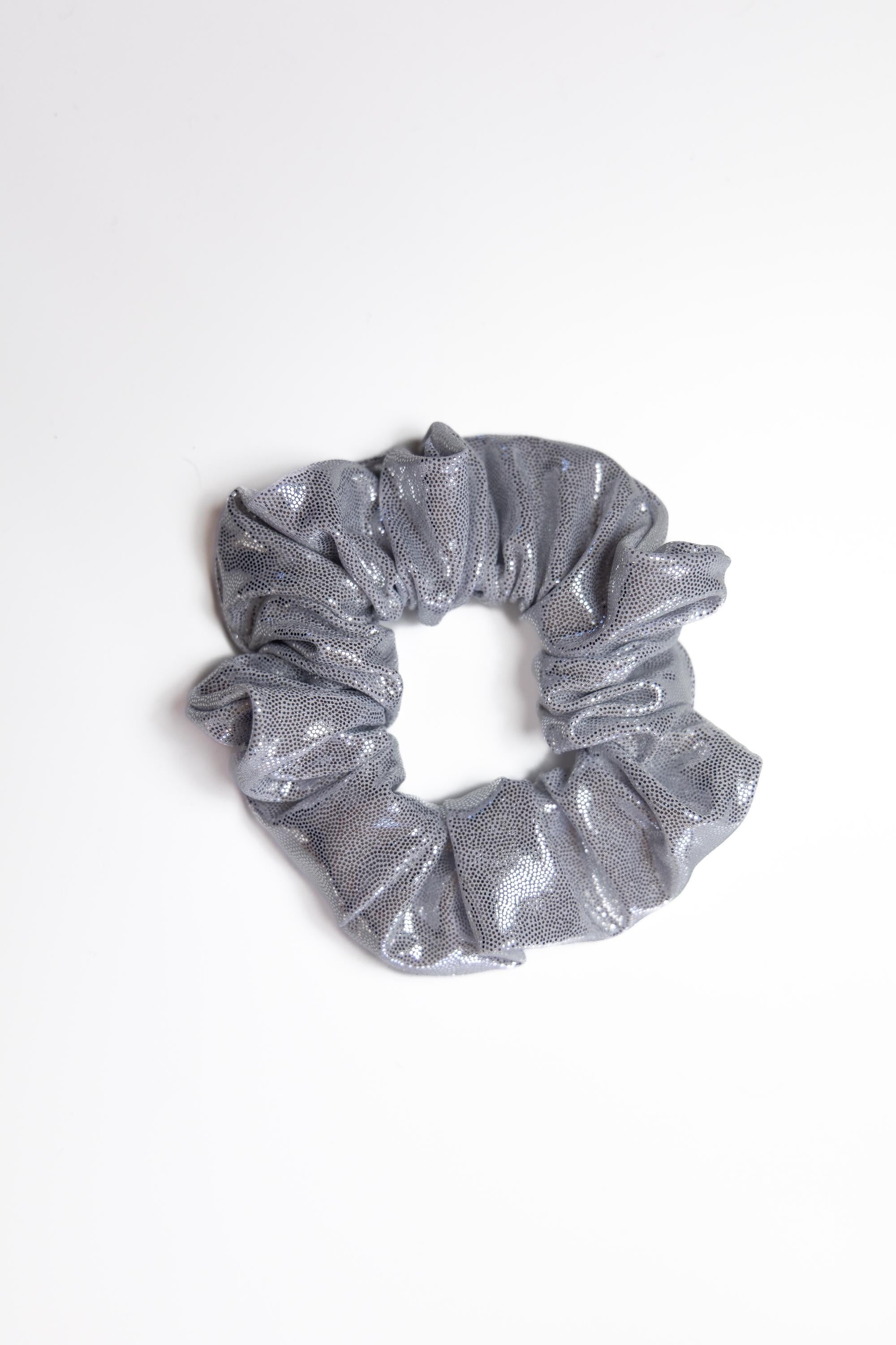 Glitter Party Scrunchies: Silver, Gold