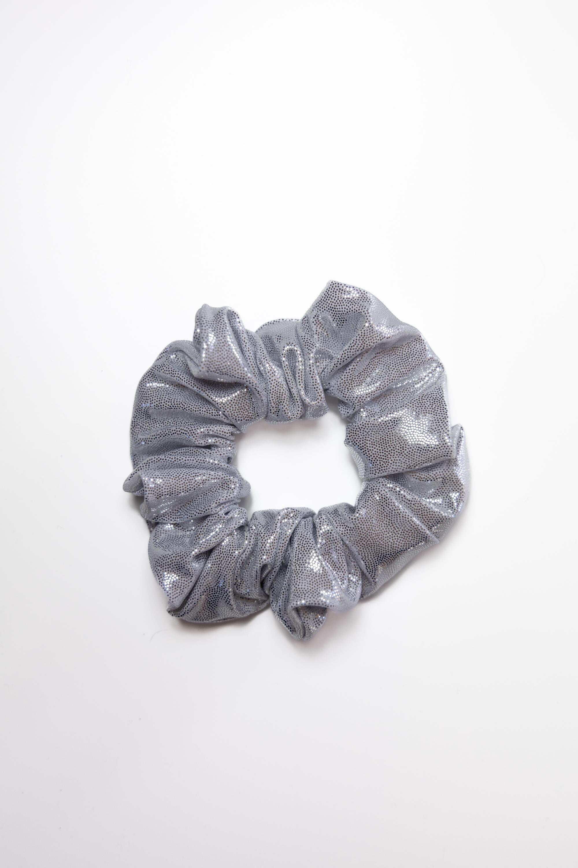 Glitter Party Scrunchies: Silver, Gold