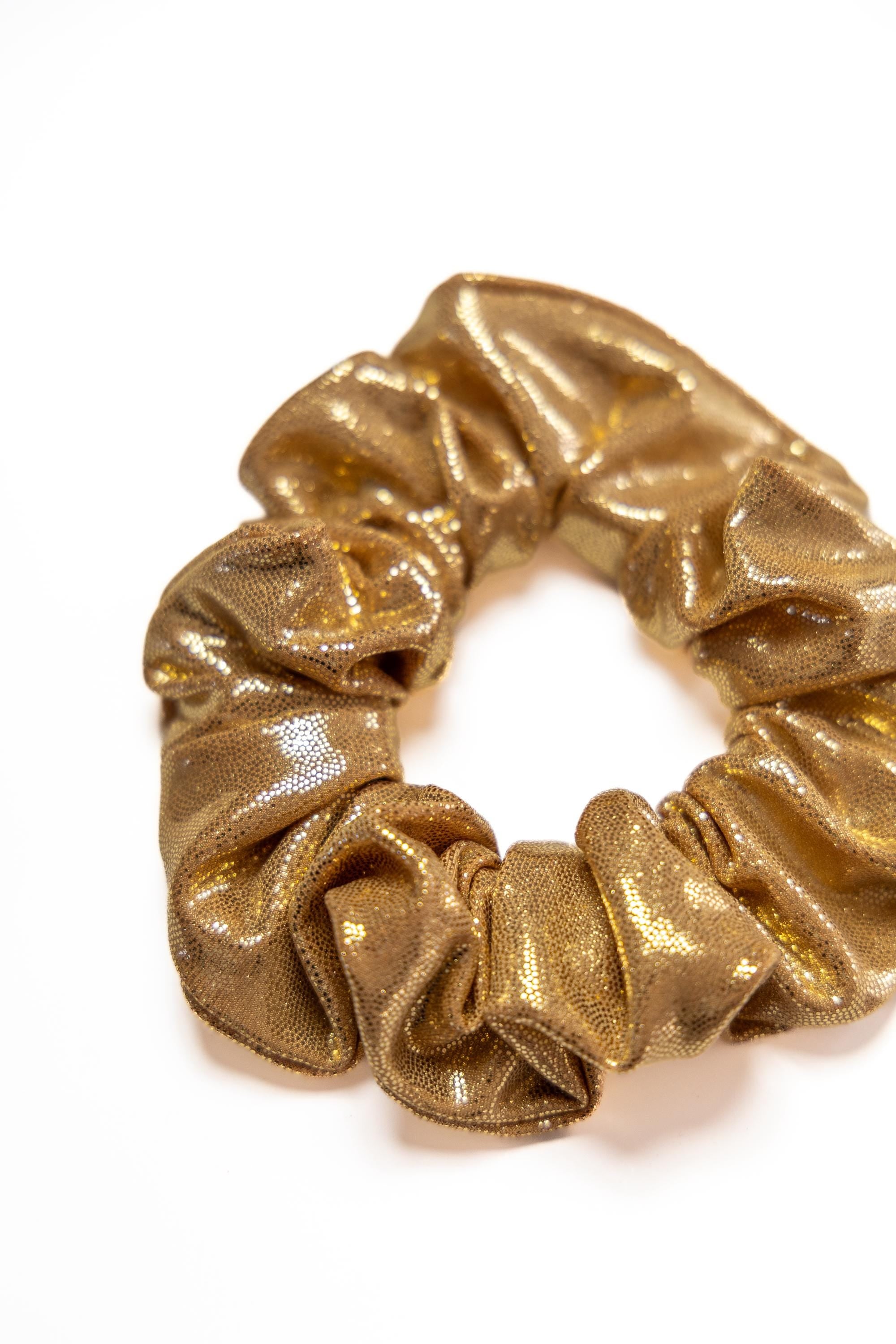 Glitter Party Scrunchies: Silver, Gold