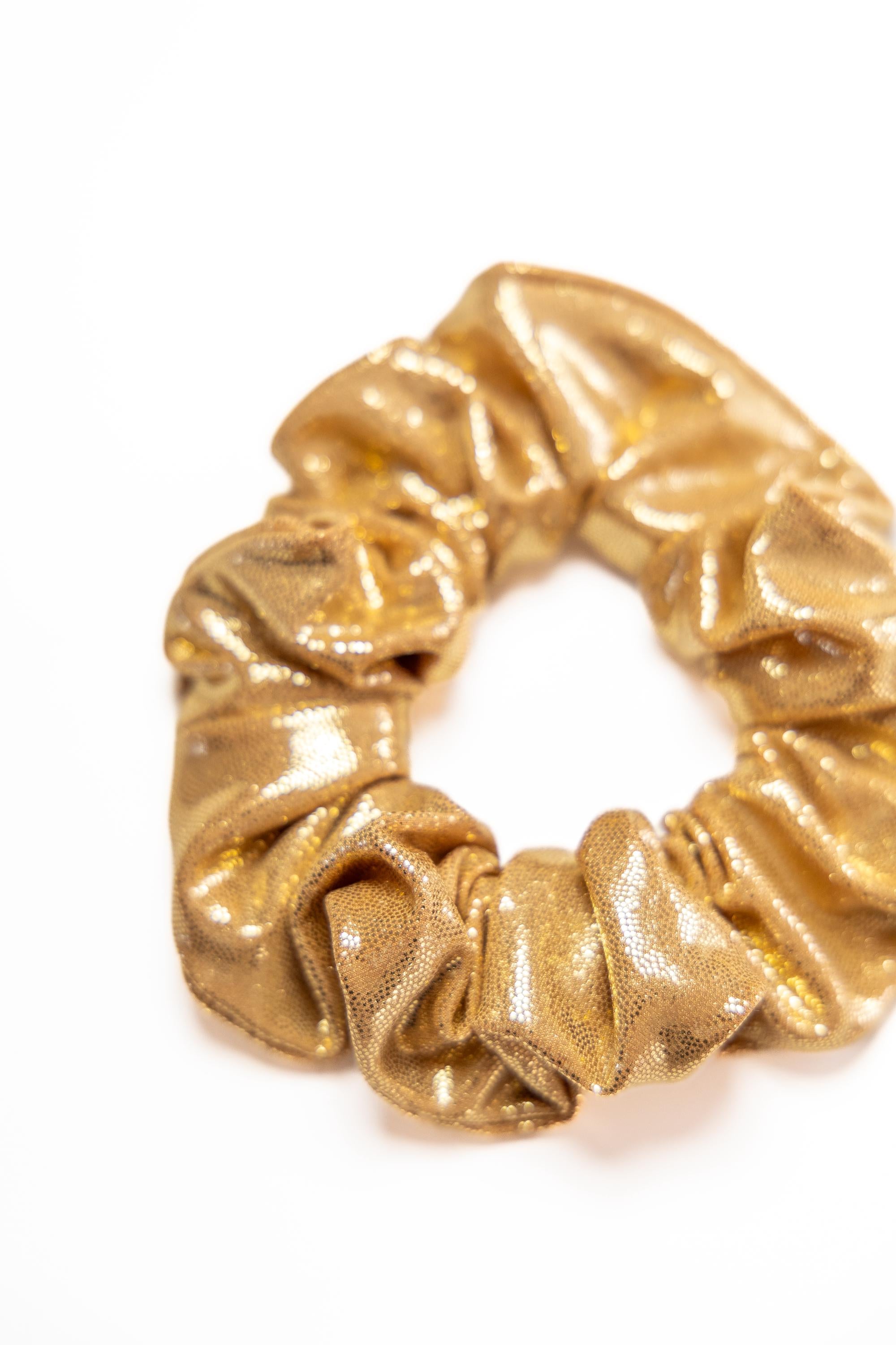 Glitter Party Scrunchies: Silver, Gold