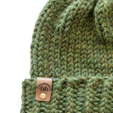 Olive Green Chunky Beanie