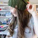 Olive Green Chunky Beanie