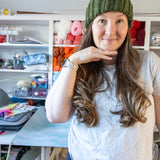 Olive Green Chunky Beanie