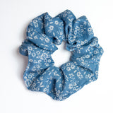 Blue Belle Chiffon Scrunchie