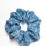 Blue Belle Chiffon Scrunchie