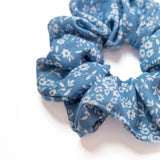 Blue Belle Chiffon Scrunchie