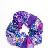 Purple Patchwork Scrunchie