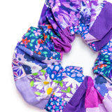 Purple Patchwork Scrunchie