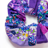 Purple Patchwork Scrunchie