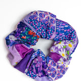 Purple Patchwork Scrunchie