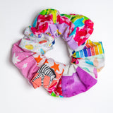 Pink Patchwork Scrunchie