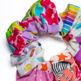 Pink Patchwork Scrunchie