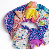 Pink Patchwork Scrunchie