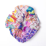 Pink Patchwork Scrunchie
