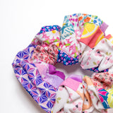 Pink Patchwork Scrunchie