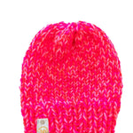 Neon Pink Chunky Beanie