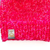 Neon Pink Chunky Beanie