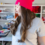 Fuschia Knit Beanie