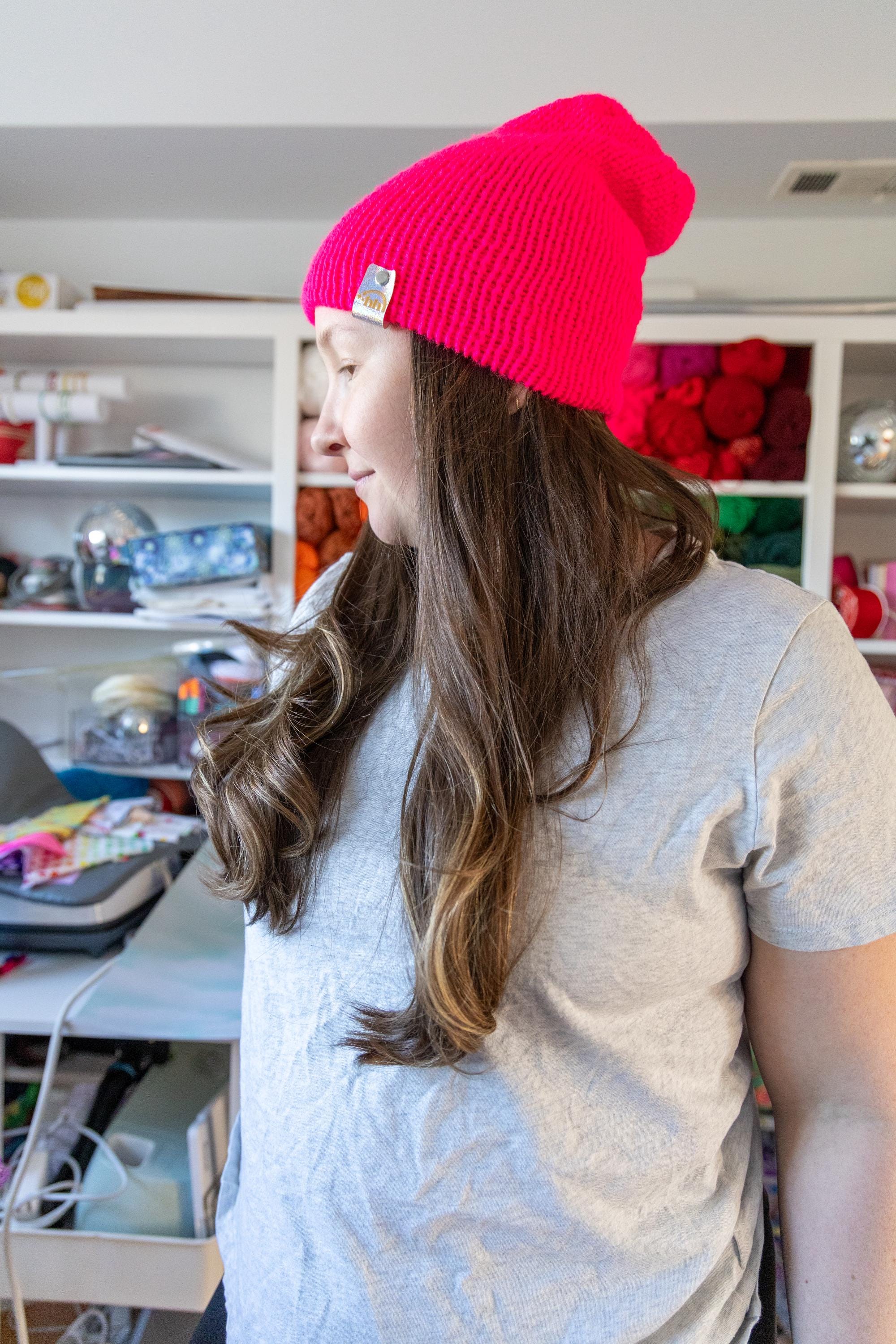 Fuschia Knit Beanie