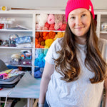 Fuschia Knit Beanie