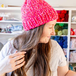Neon Pink Chunky Beanie