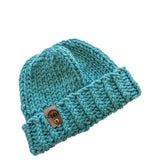 Teal Blue Chunky Beanie