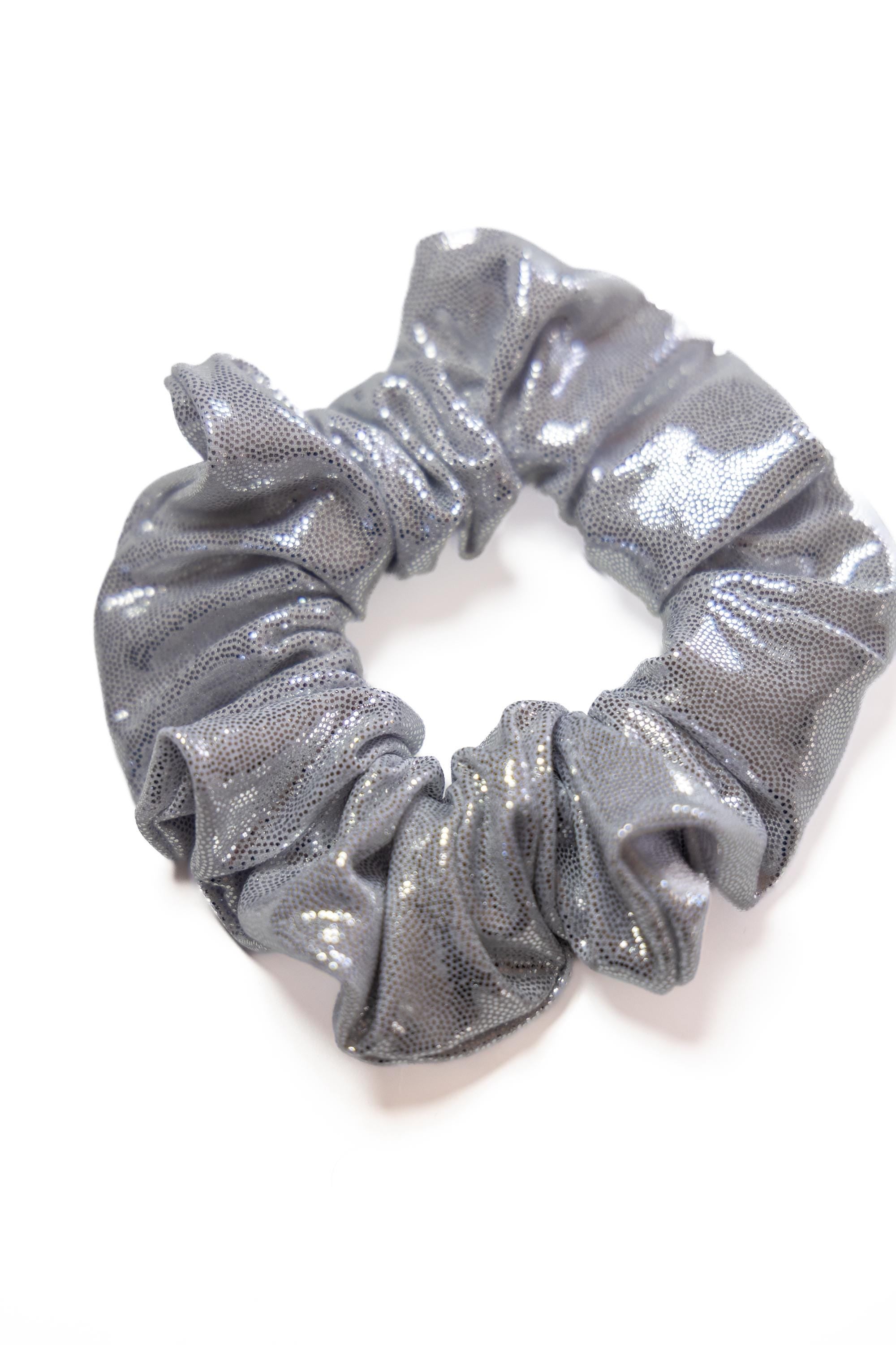 Glitter Party Scrunchies: Silver, Gold