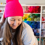 Fuschia Knit Beanie