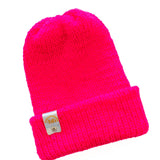 Fuschia Knit Beanie