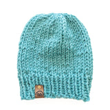 Teal Blue Chunky Beanie