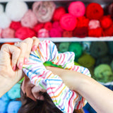 Rainbow Sherbet Scrunchie