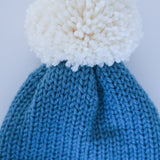 Blue and Cream Neutral Snug Adult Size Beanie